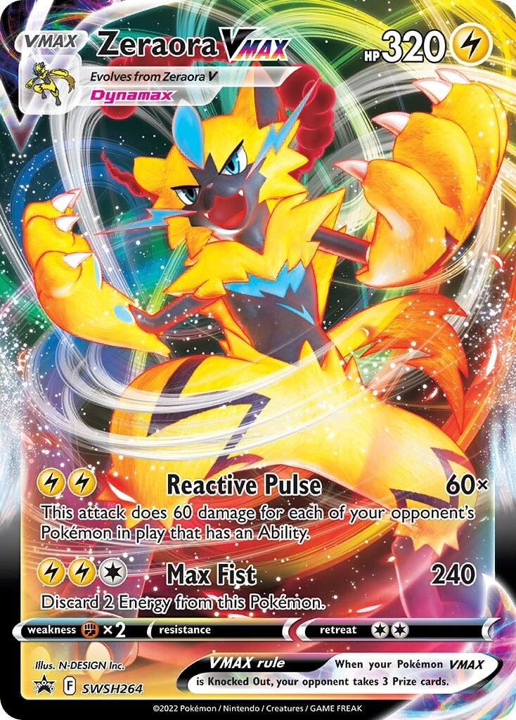 Zeraora VMAX (SWSH264) [Sword & Shield: Black Star Promos] | I Want That Stuff Brandon