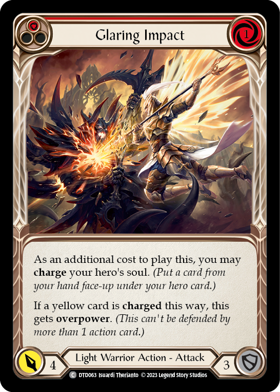 Glaring Impact (Red) [DTD063] (Dusk Till Dawn)  Rainbow Foil | I Want That Stuff Brandon
