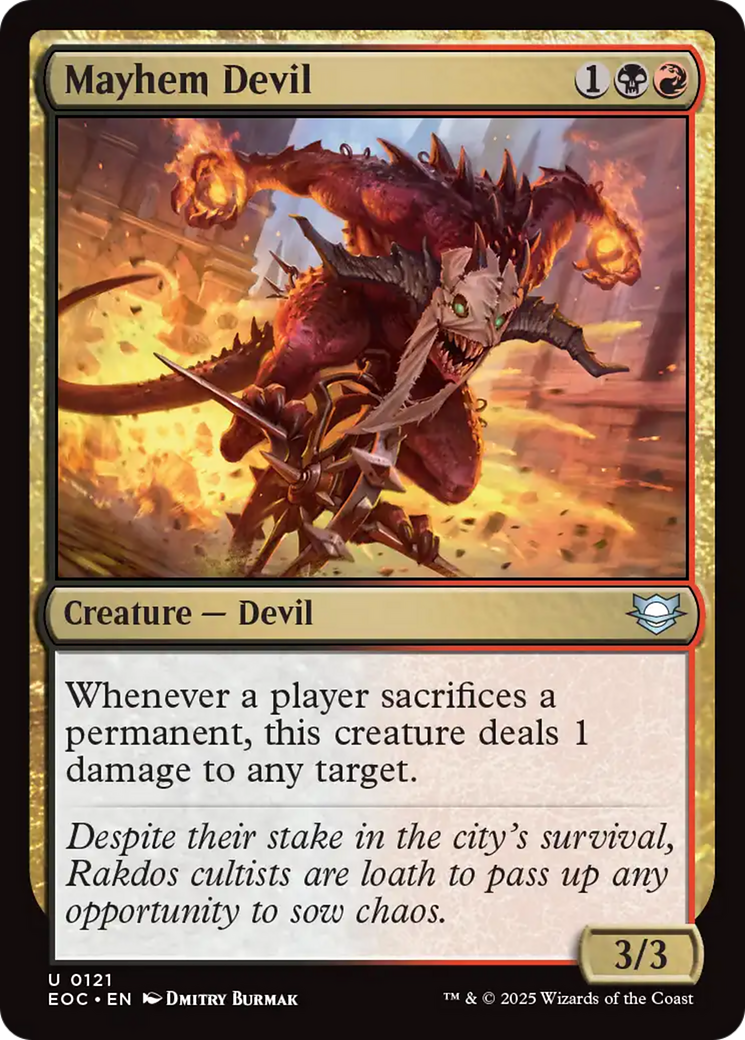 Mayhem Devil [Edge of Eternities Commander] | I Want That Stuff Brandon