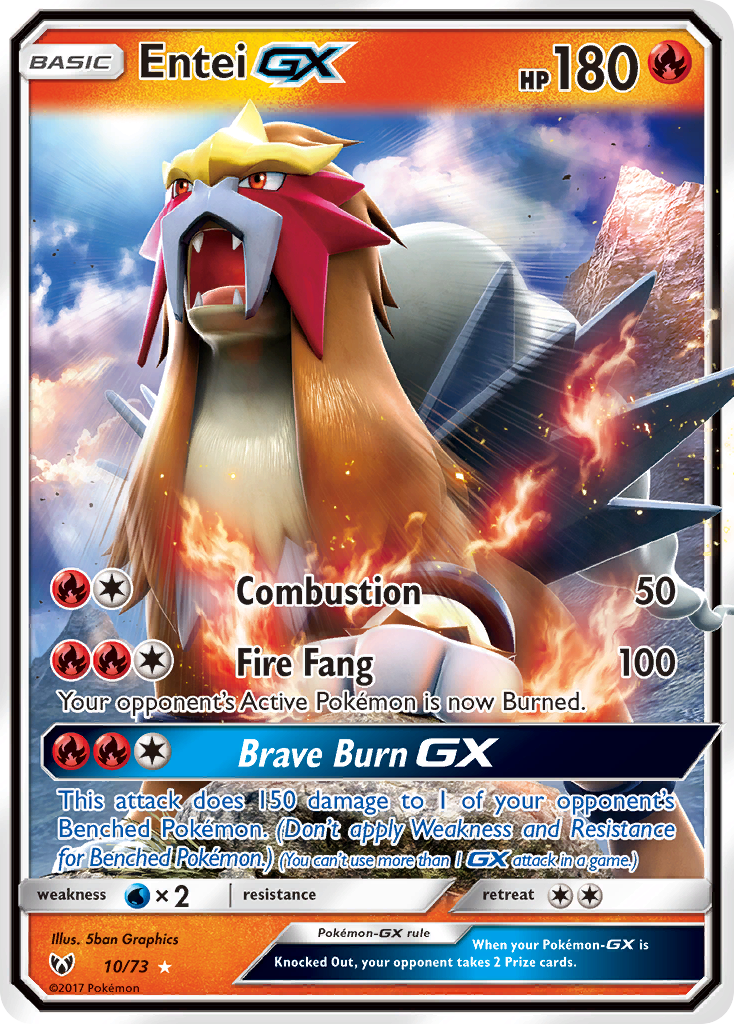 Entei GX (10/73) [Sun & Moon: Shining Legends] | I Want That Stuff Brandon