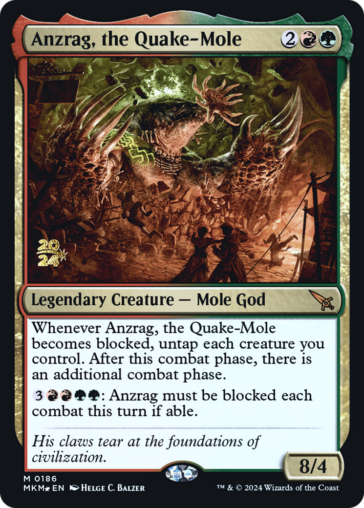 Anzrag, the Quake-Mole [Murders at Karlov Manor Prerelease Promos] | I Want That Stuff Brandon