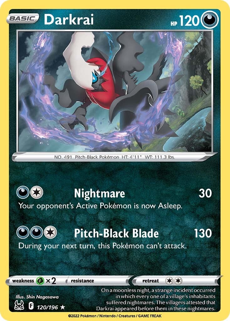 Darkrai (120/196) [Sword & Shield: Lost Origin] | I Want That Stuff Brandon