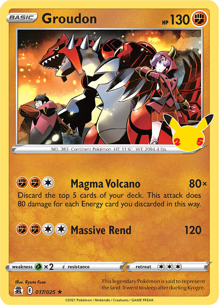 Groudon (017/025) [Celebrations: 25th Anniversary] | I Want That Stuff Brandon