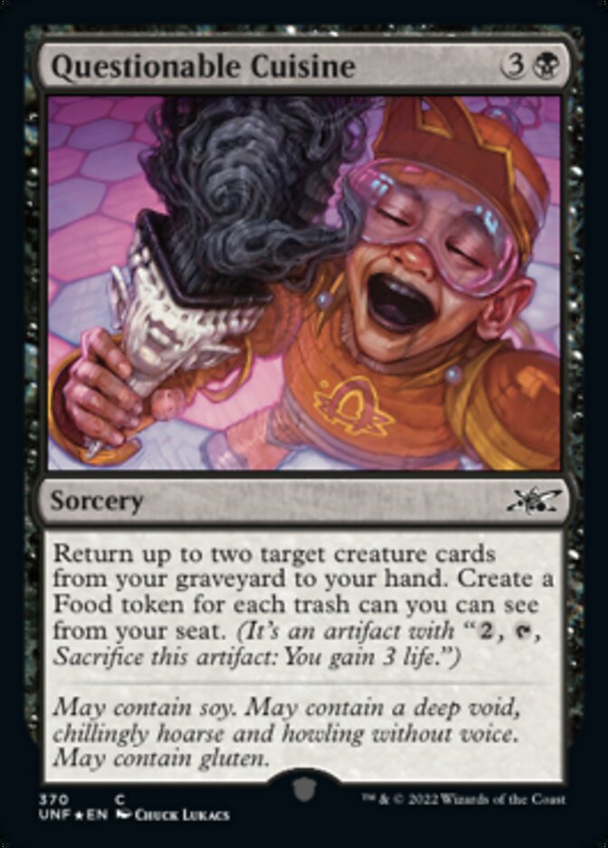 Questionable Cuisine (Galaxy Foil) [Unfinity] | I Want That Stuff Brandon