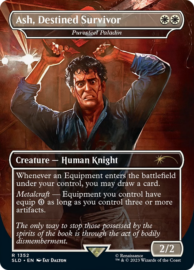 Ash, Destined Survivor - Puresteel Paladin [Secret Lair Drop Series] | I Want That Stuff Brandon