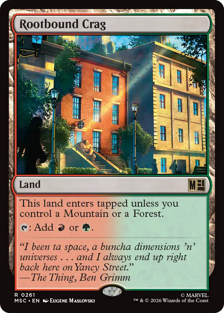 Rootbound Crag (Surge Foil) [Marvel Super Heroes Commander] | I Want That Stuff Brandon
