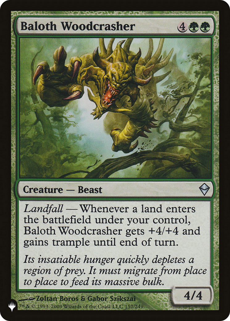 Baloth Woodcrasher [The List Reprints] | I Want That Stuff Brandon