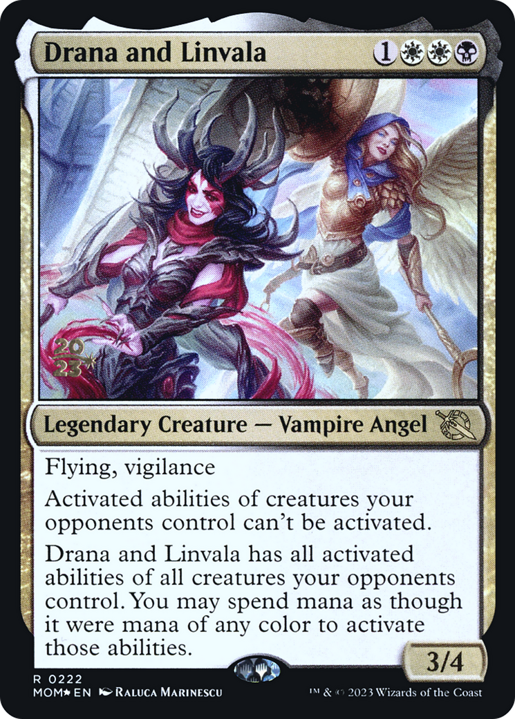 Drana and Linvala [March of the Machine Prerelease Promos] | I Want That Stuff Brandon