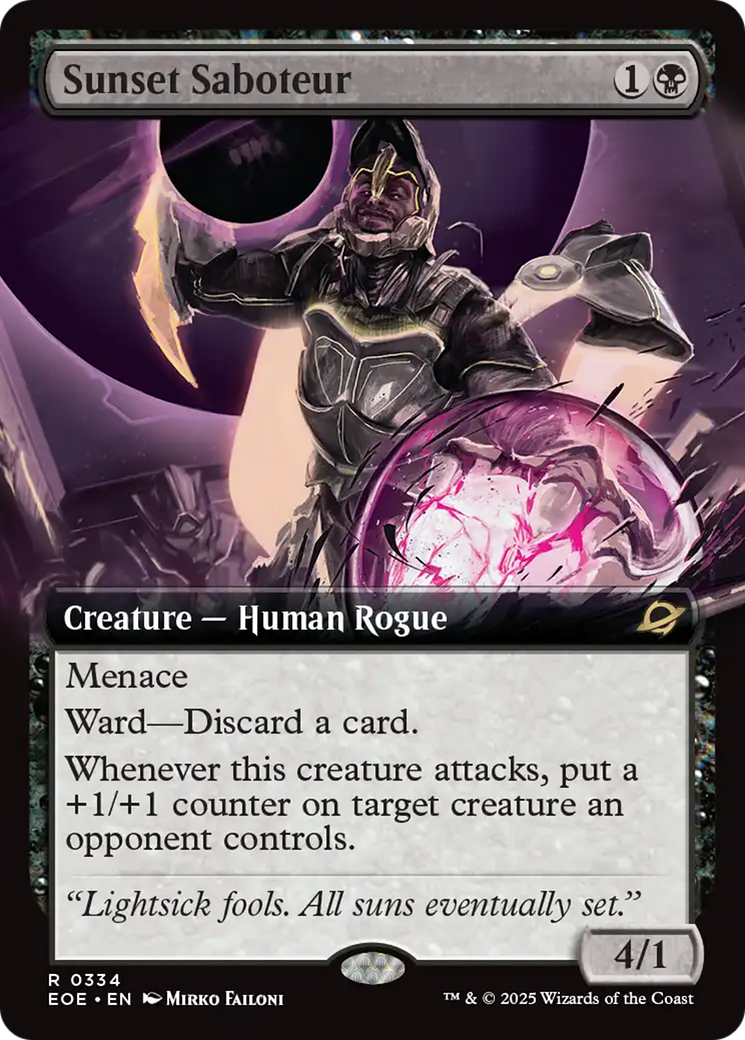 Sunset Saboteur (Extended Art) [Edge of Eternities] | I Want That Stuff Brandon