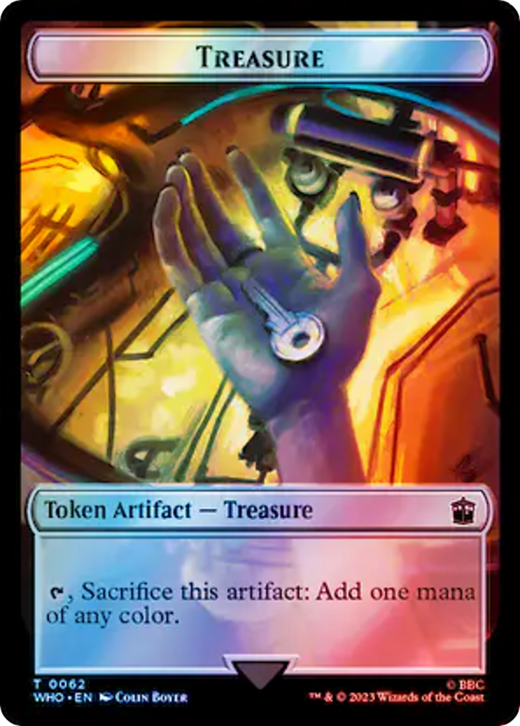 Copy // Treasure (0062) Double-Sided Token (Surge Foil) [Doctor Who Tokens] | I Want That Stuff Brandon