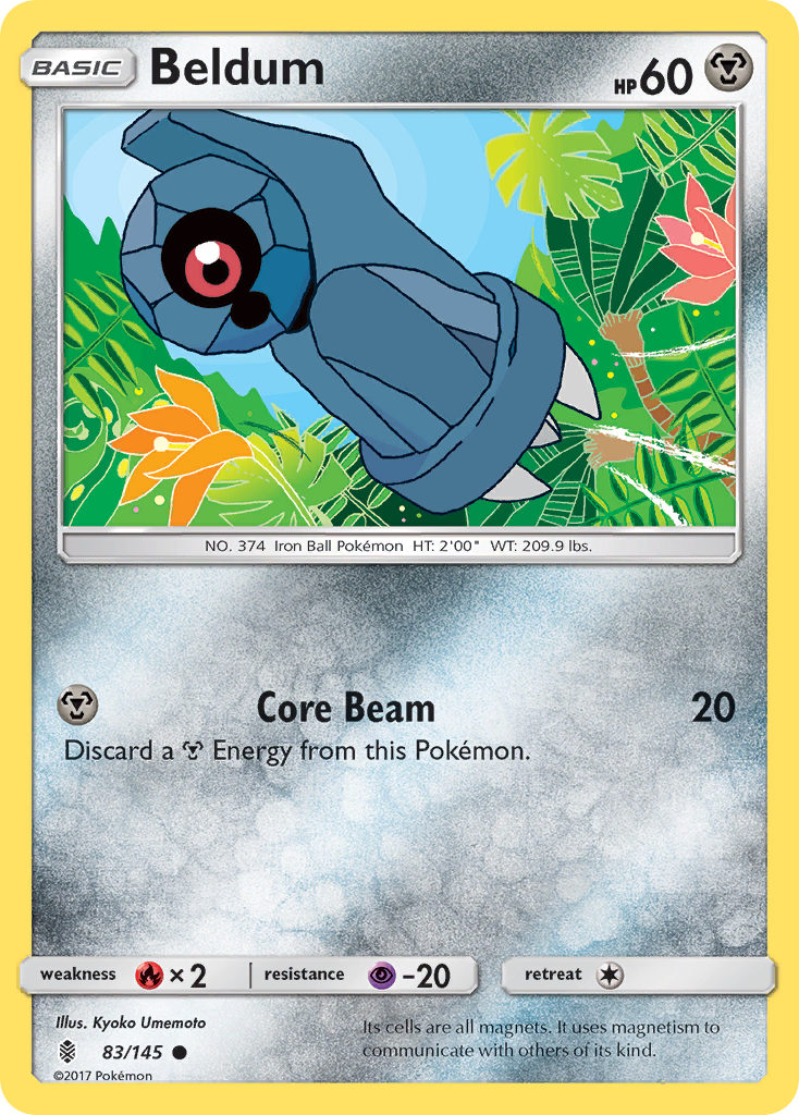 Beldum (83/145) [Sun & Moon: Guardians Rising] | I Want That Stuff Brandon