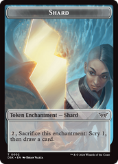 Glimmer // Shard Double-Sided Token [Duskmourn: House of Horror Tokens] | I Want That Stuff Brandon