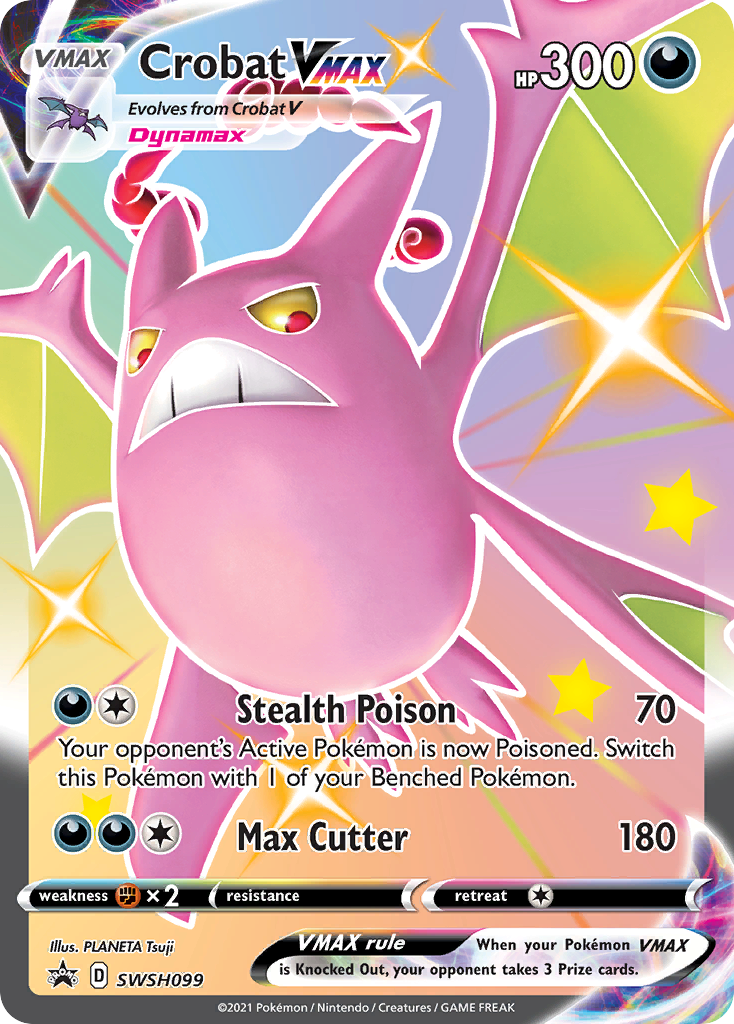 Crobat VMAX (SWSH099) [Sword & Shield: Black Star Promos] | I Want That Stuff Brandon