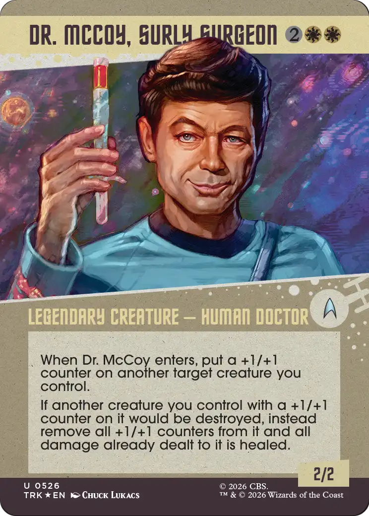Dr. McCoy, Surly Surgeon (Showcase) (Surge Foil) [Star Trek] | I Want That Stuff Brandon