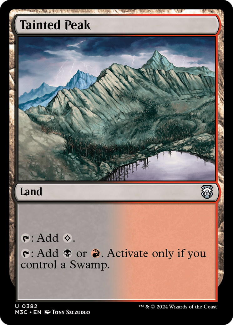 Tainted Peak (Ripple Foil) [Modern Horizons 3 Commander] | I Want That Stuff Brandon