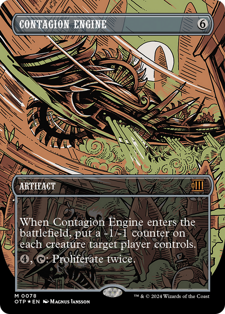 Contagion Engine (Textured Foil) [Outlaws of Thunder Junction: Breaking News] | I Want That Stuff Brandon