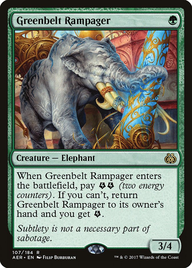 Greenbelt Rampager [Aether Revolt] | I Want That Stuff Brandon
