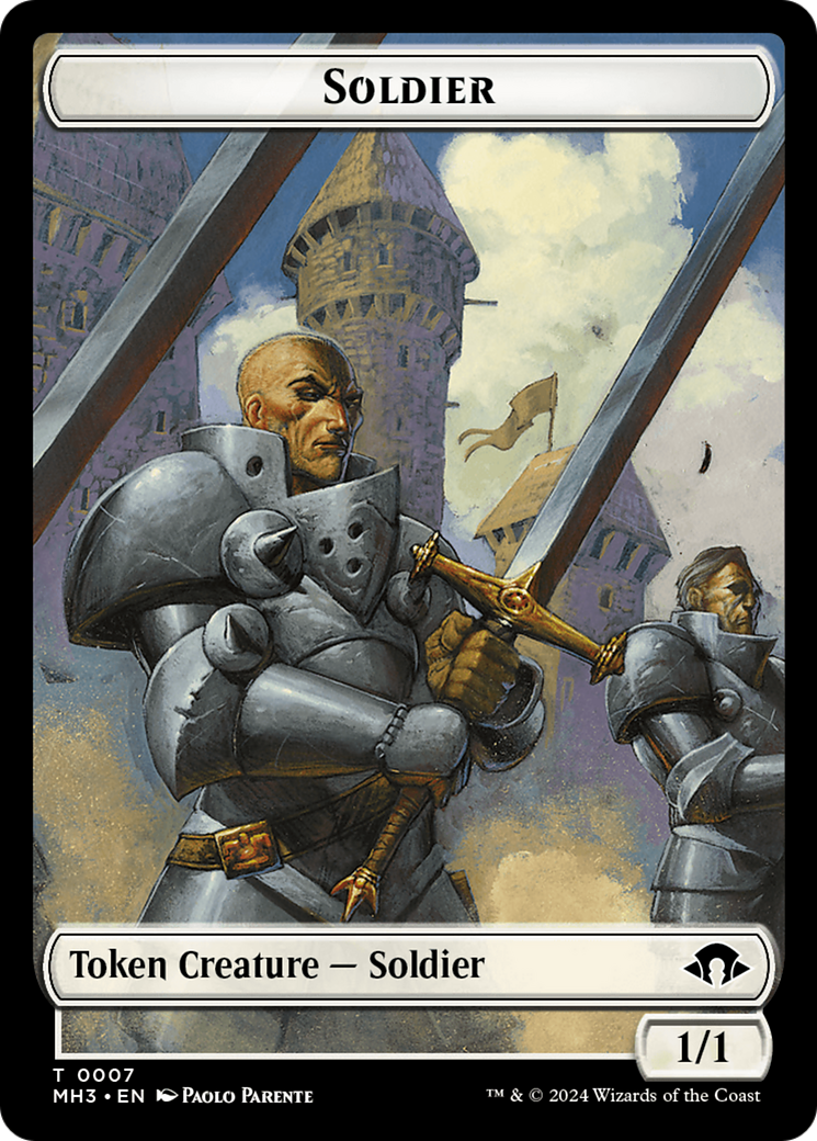 Phyrexian Germ // Soldier Double-Sided Token [Modern Horizons 3 Tokens] | I Want That Stuff Brandon