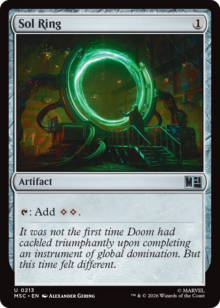 Sol Ring (0211) (Surge Foil) [Marvel Super Heroes Commander] | I Want That Stuff Brandon