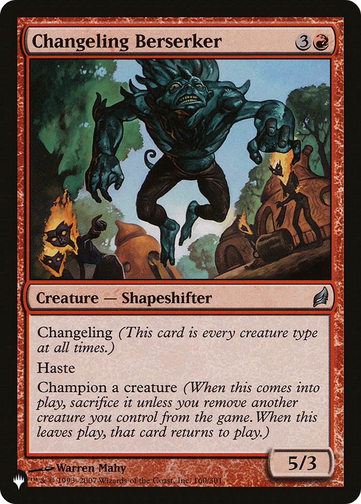 Changeling Berserker [The List Reprints] | I Want That Stuff Brandon