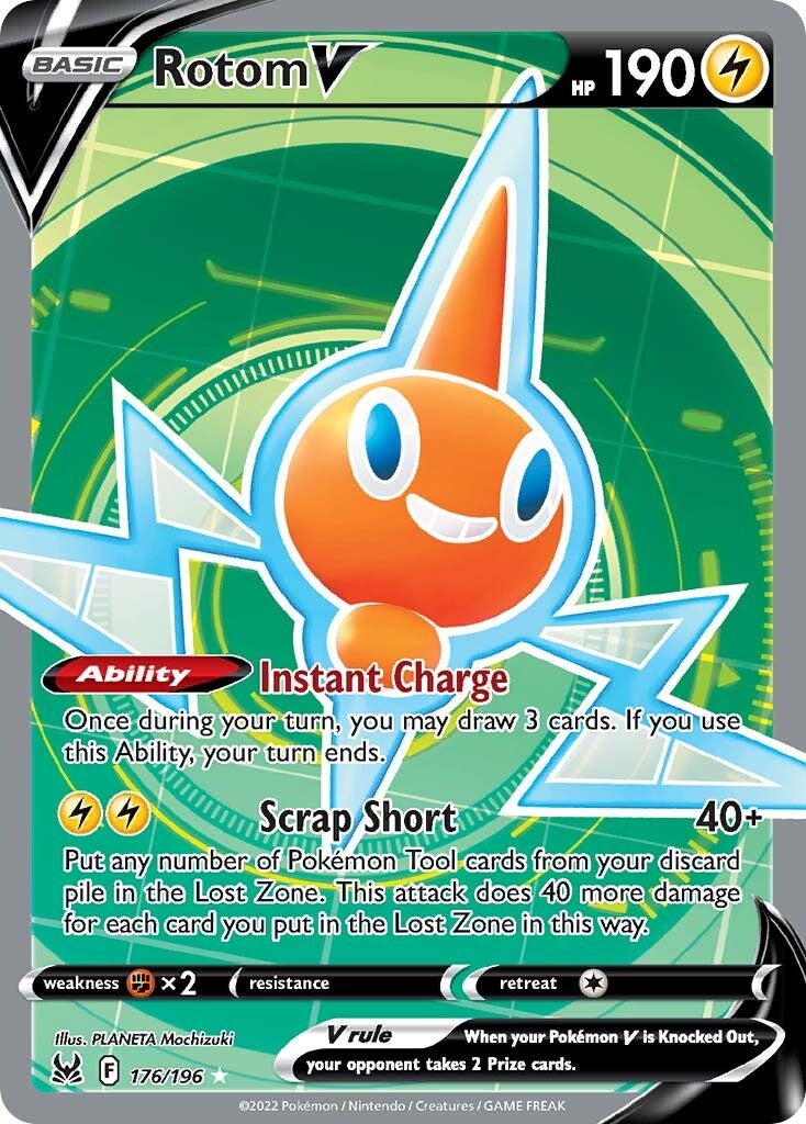 Rotom V (176/196) [Sword & Shield: Lost Origin] | I Want That Stuff Brandon