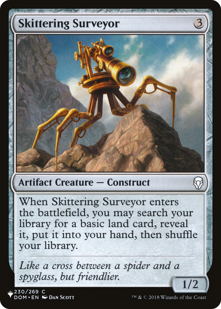 Skittering Surveyor [The List Reprints] | I Want That Stuff Brandon