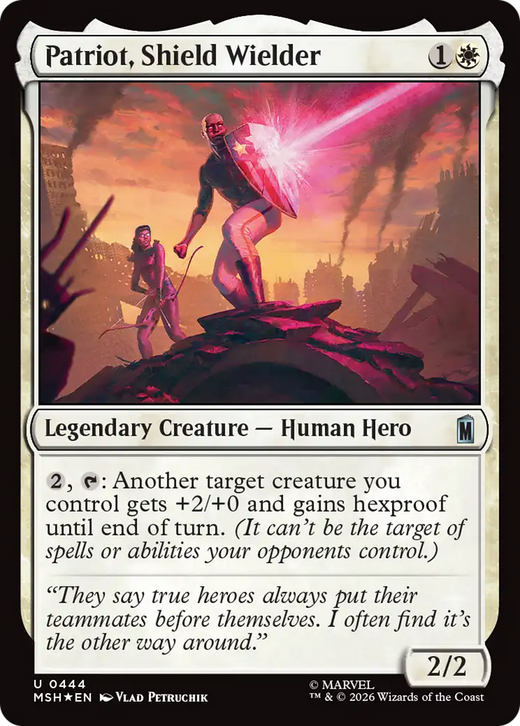 Patriot, Shield Wielder (Surge Foil) [Marvel Super Heroes] | I Want That Stuff Brandon