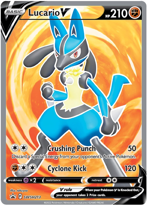Lucario V (SWSH213) [Sword & Shield: Black Star Promos] | I Want That Stuff Brandon