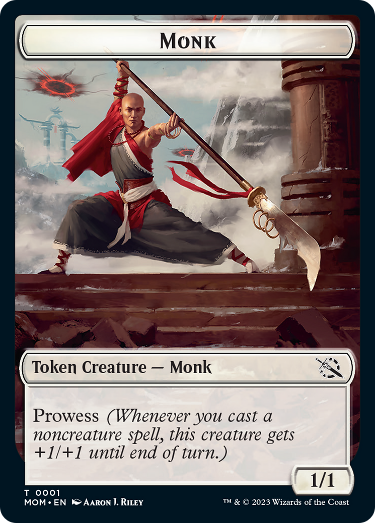 Monk // Phyrexian Hydra (11) Double-Sided Token [March of the Machine Tokens] | I Want That Stuff Brandon