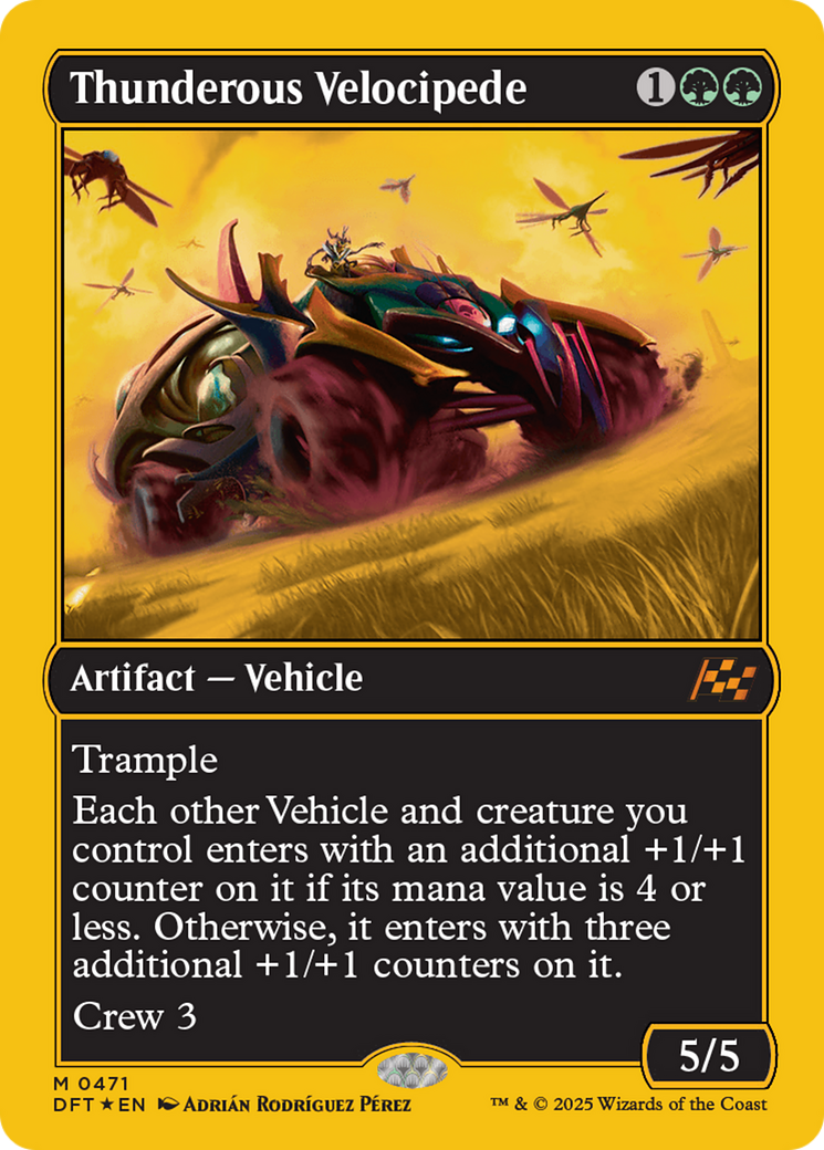 Thunderous Velocipede (First-Place Foil) [Aetherdrift] | I Want That Stuff Brandon