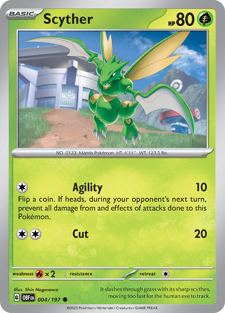 Scyther (004/197) [Scarlet & Violet: Obsidian Flames] | I Want That Stuff Brandon