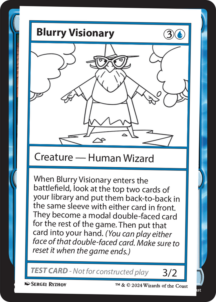 Blurry Visionary [Mystery Booster 2 Playtest Cards] | I Want That Stuff Brandon