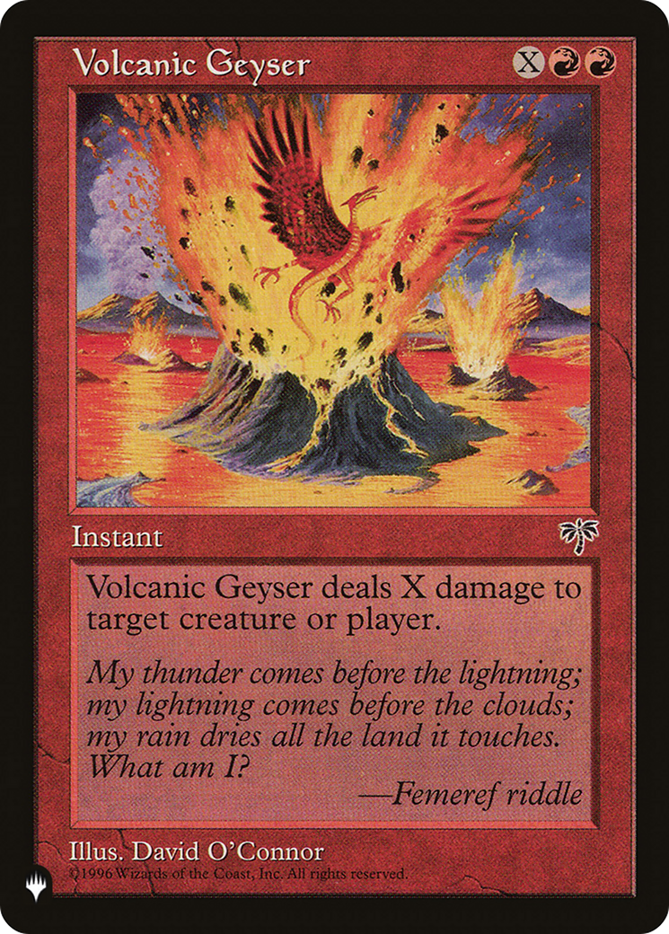 Volcanic Geyser [The List Reprints] | I Want That Stuff Brandon