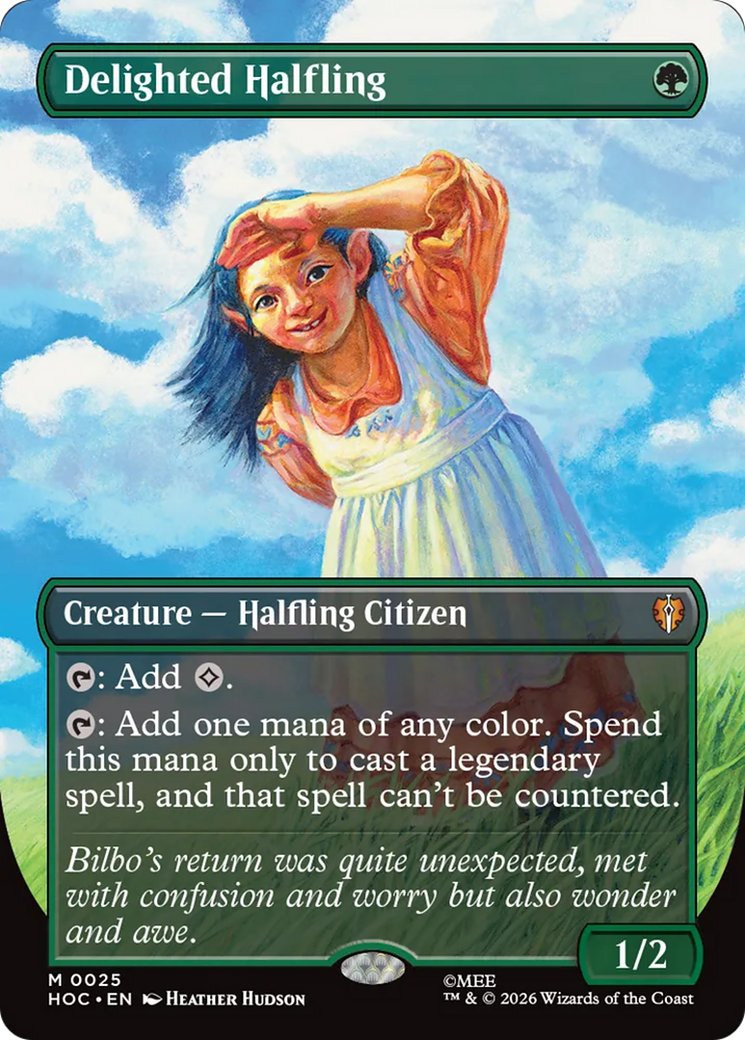 Delighted Halfling (Borderless) [The Hobbit: Eternal-Legal] | I Want That Stuff Brandon