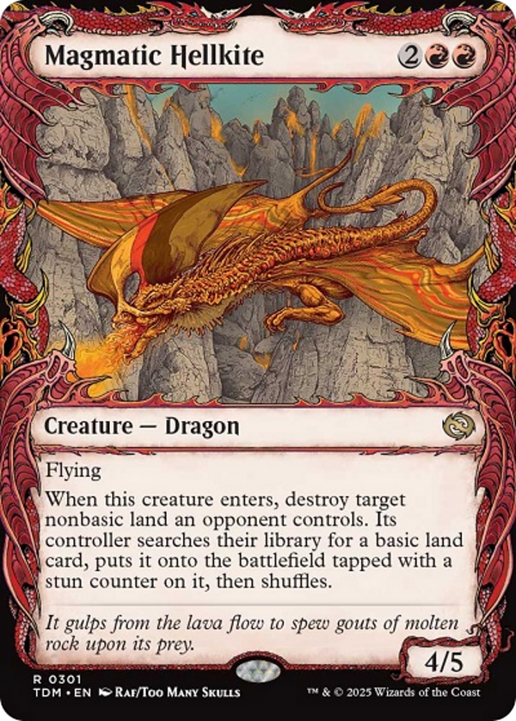 Magmatic Hellkite (Showcase) [Tarkir: Dragonstorm] | I Want That Stuff Brandon