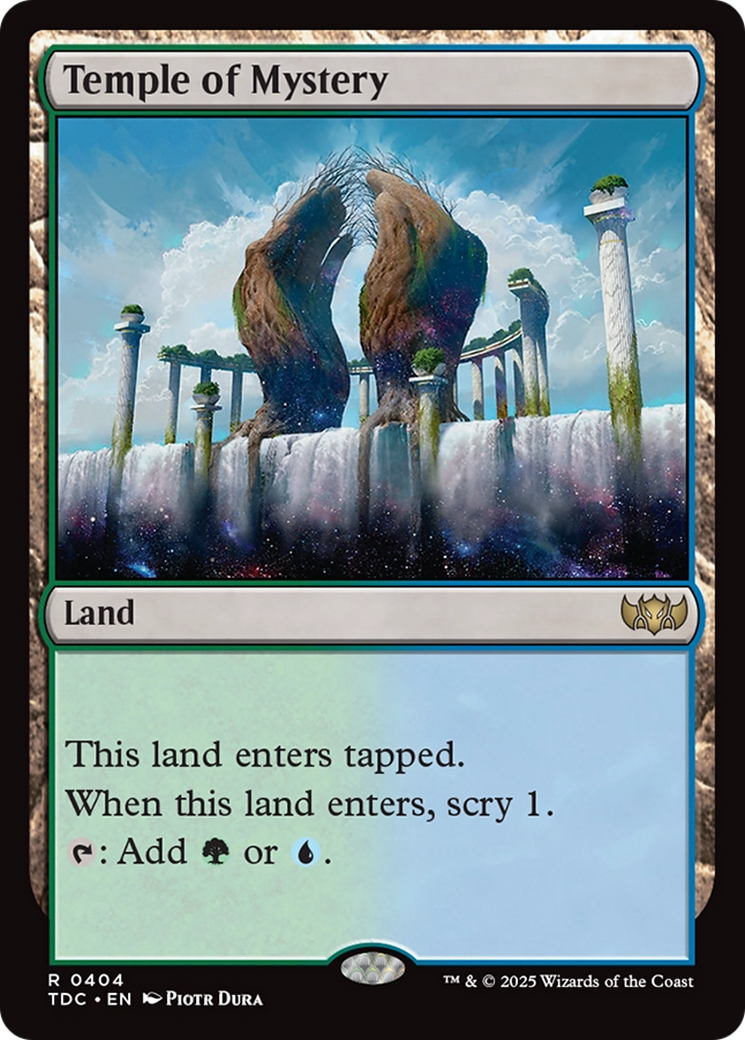 Temple of Mystery [Tarkir: Dragonstorm Commander] | I Want That Stuff Brandon