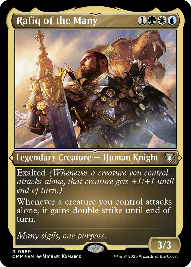 Rafiq of the Many (Foil Etched) [Commander Masters] | I Want That Stuff Brandon