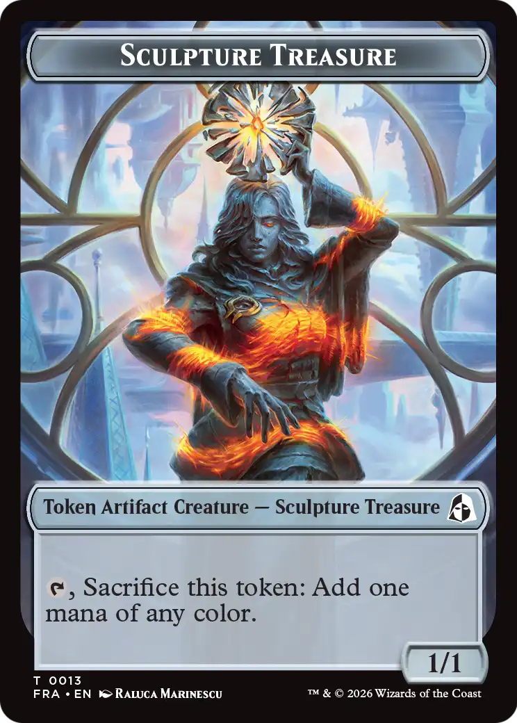 Sculpture Treasure // Beast Double-Sided Token [Reality Fracture Tokens] | I Want That Stuff Brandon