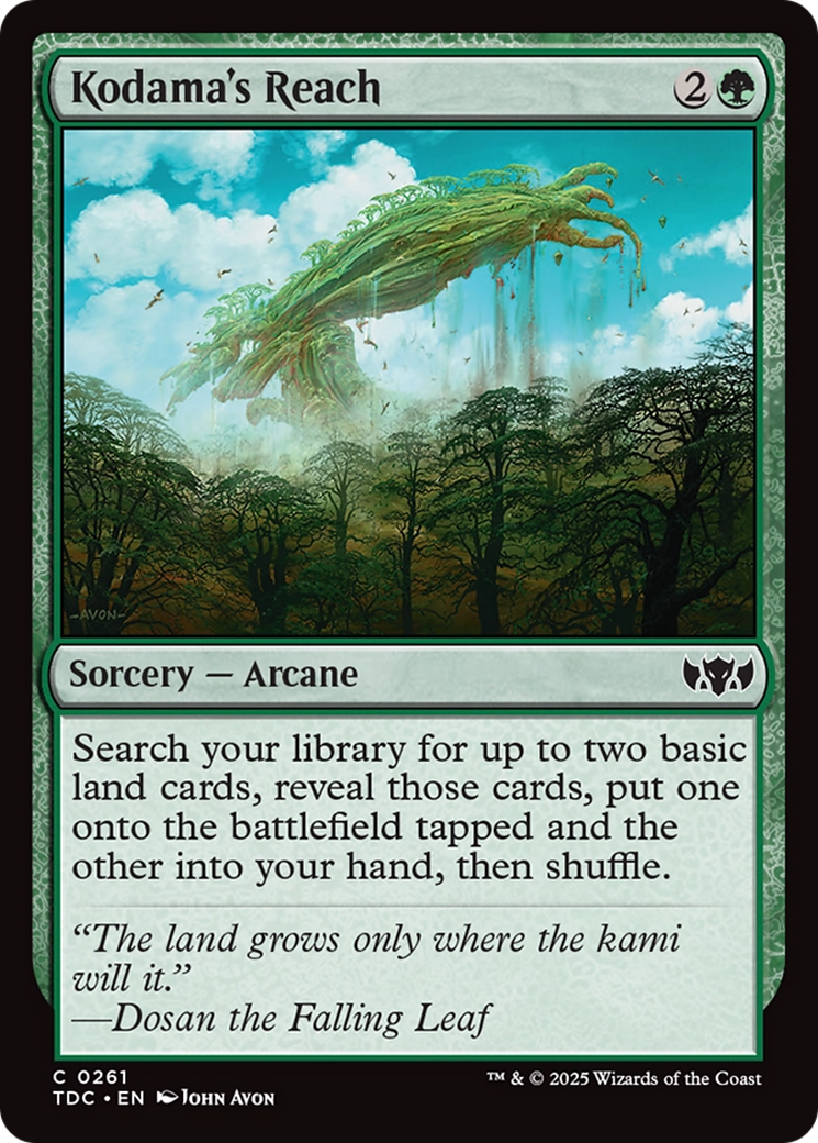 Kodama's Reach [Tarkir: Dragonstorm Commander] | I Want That Stuff Brandon