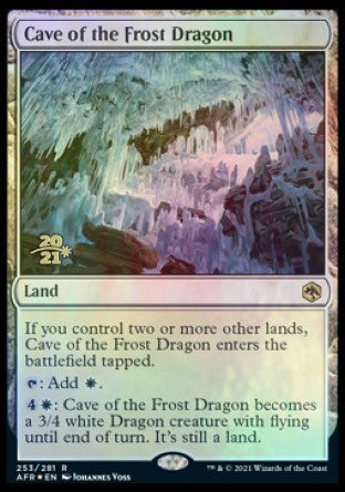 Cave of the Frost Dragon [Dungeons & Dragons: Adventures in the Forgotten Realms Prerelease Promos] | I Want That Stuff Brandon