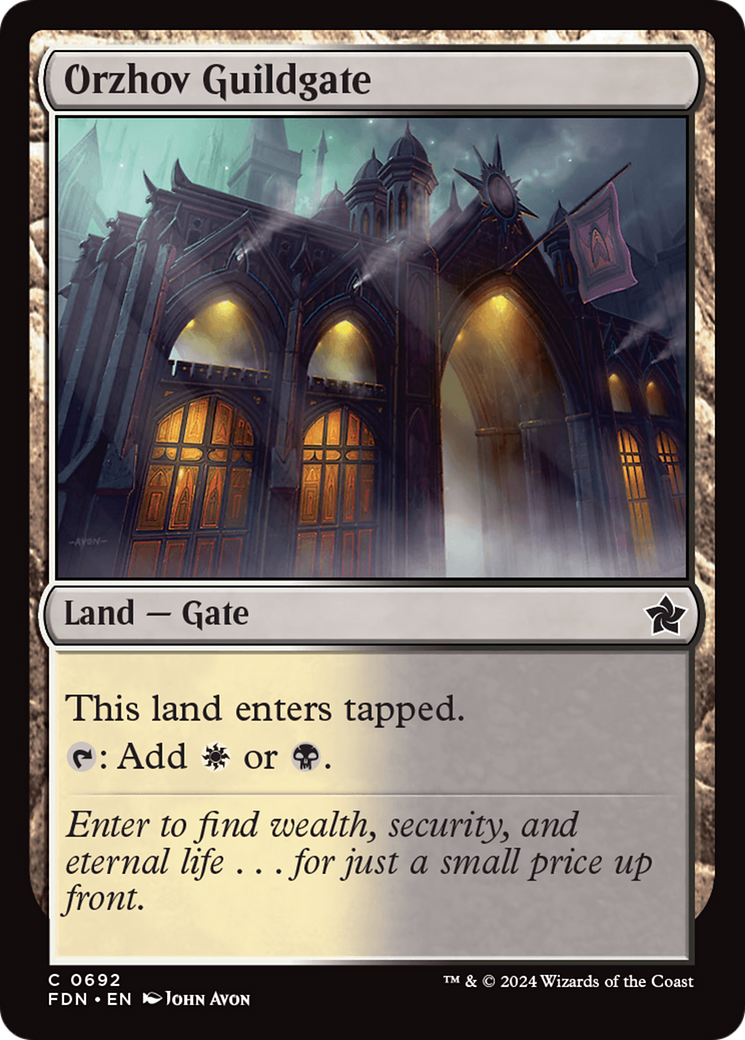 Orzhov Guildgate [Foundations] | I Want That Stuff Brandon