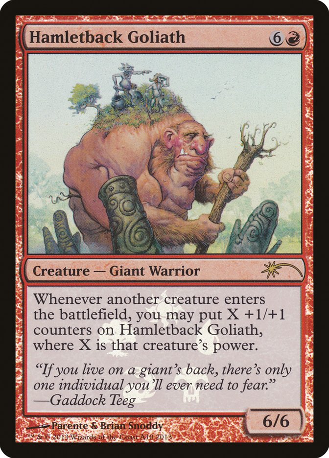 Hamletback Goliath [Resale Promos] | I Want That Stuff Brandon