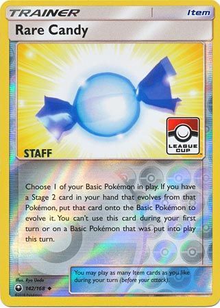 Rare Candy (142/168) (League Promo Staff) [Sun & Moon: Celestial Storm] | I Want That Stuff Brandon