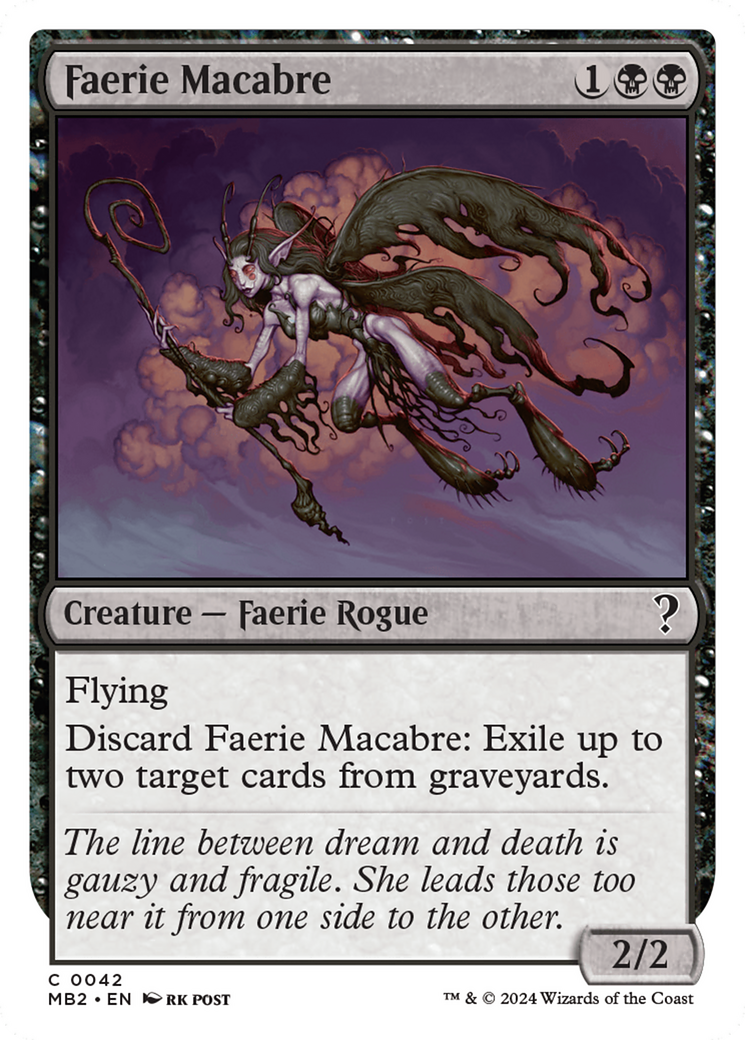 Faerie Macabre (White Border) [Mystery Booster 2] | I Want That Stuff Brandon