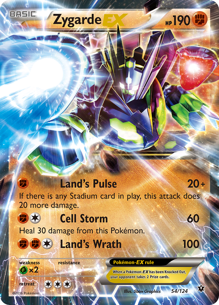 Zygarde EX (54/124) [XY: Fates Collide] | I Want That Stuff Brandon