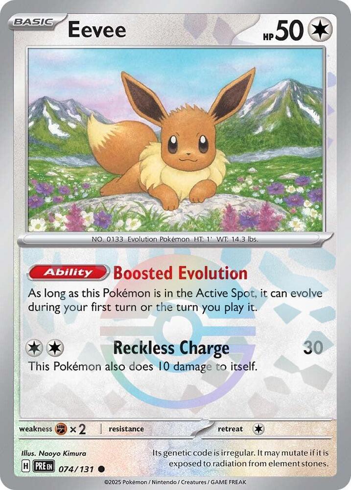 Eevee (074/131) (Poke Ball Pattern) [Scarlet & Violet: Prismatic Evolutions] | I Want That Stuff Brandon