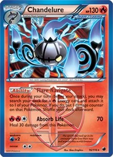 Chandelure (16/116) (Theme Deck Exclusive) [Black & White: Plasma Freeze] | I Want That Stuff Brandon