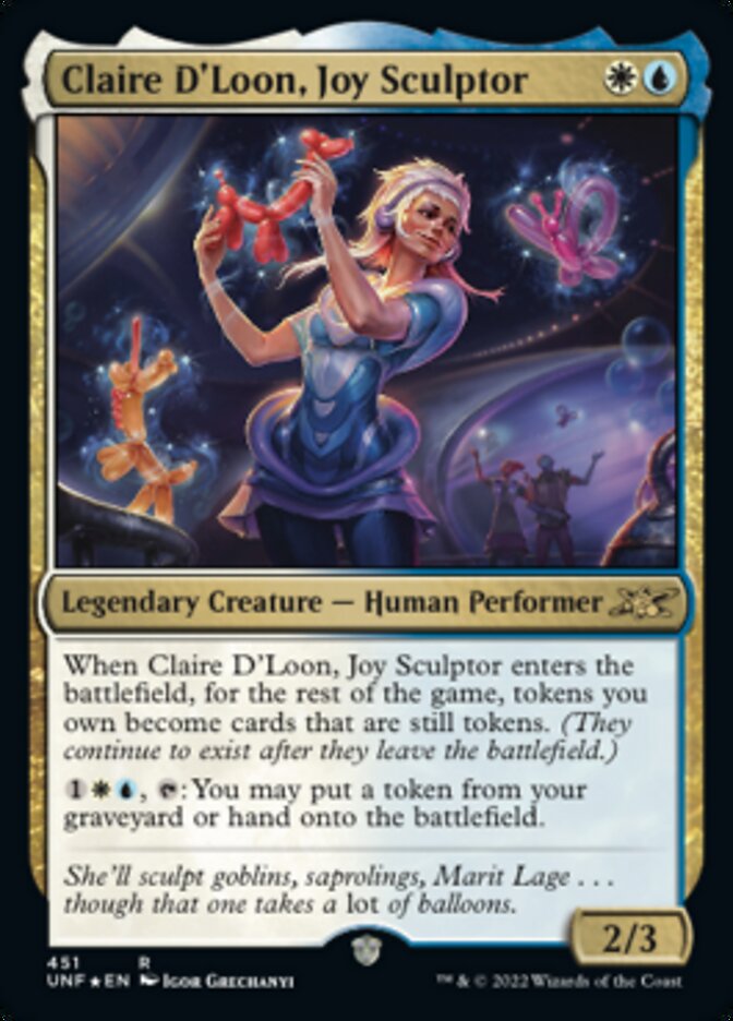 Claire D'Loon, Joy Sculptor (Galaxy Foil) [Unfinity] | I Want That Stuff Brandon