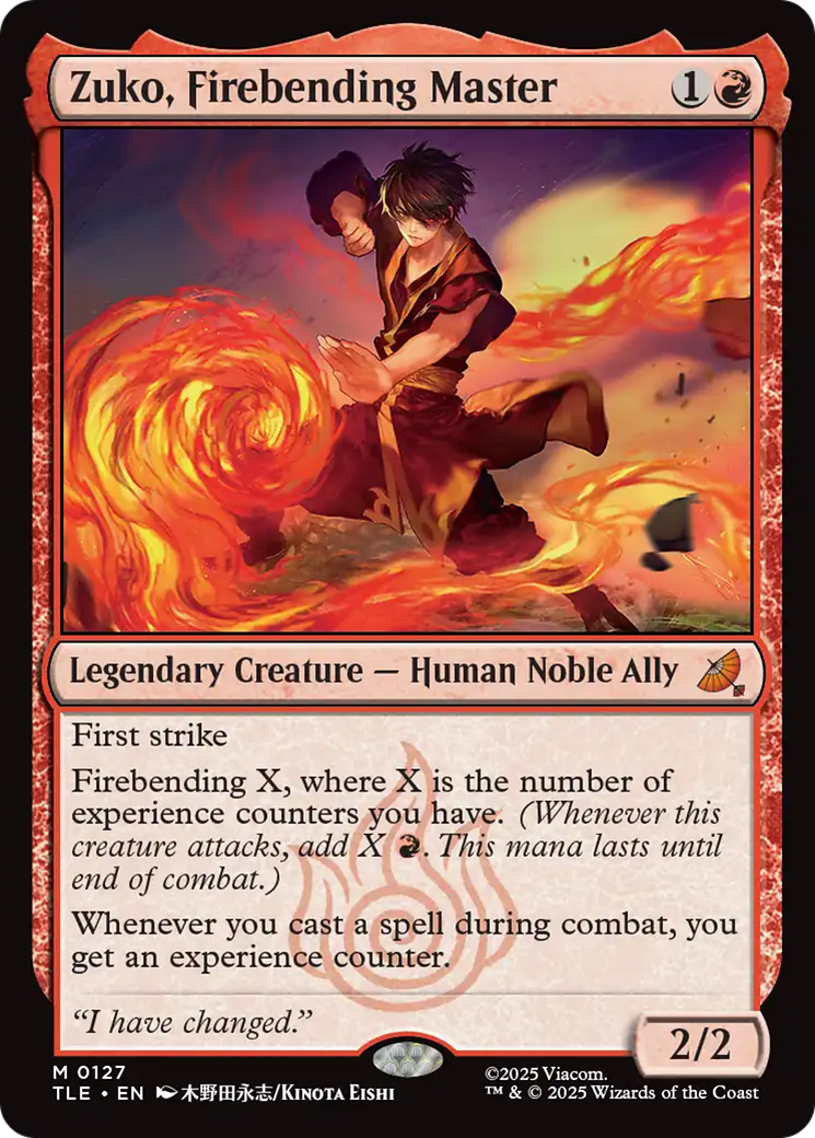 Zuko, Firebending Master [Avatar: The Last Airbender: Eternal-Legal] | I Want That Stuff Brandon