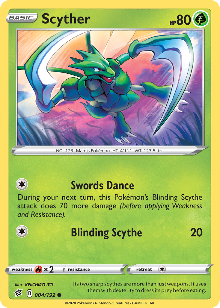 Scyther (004/192) [Sword & Shield: Rebel Clash] | I Want That Stuff Brandon